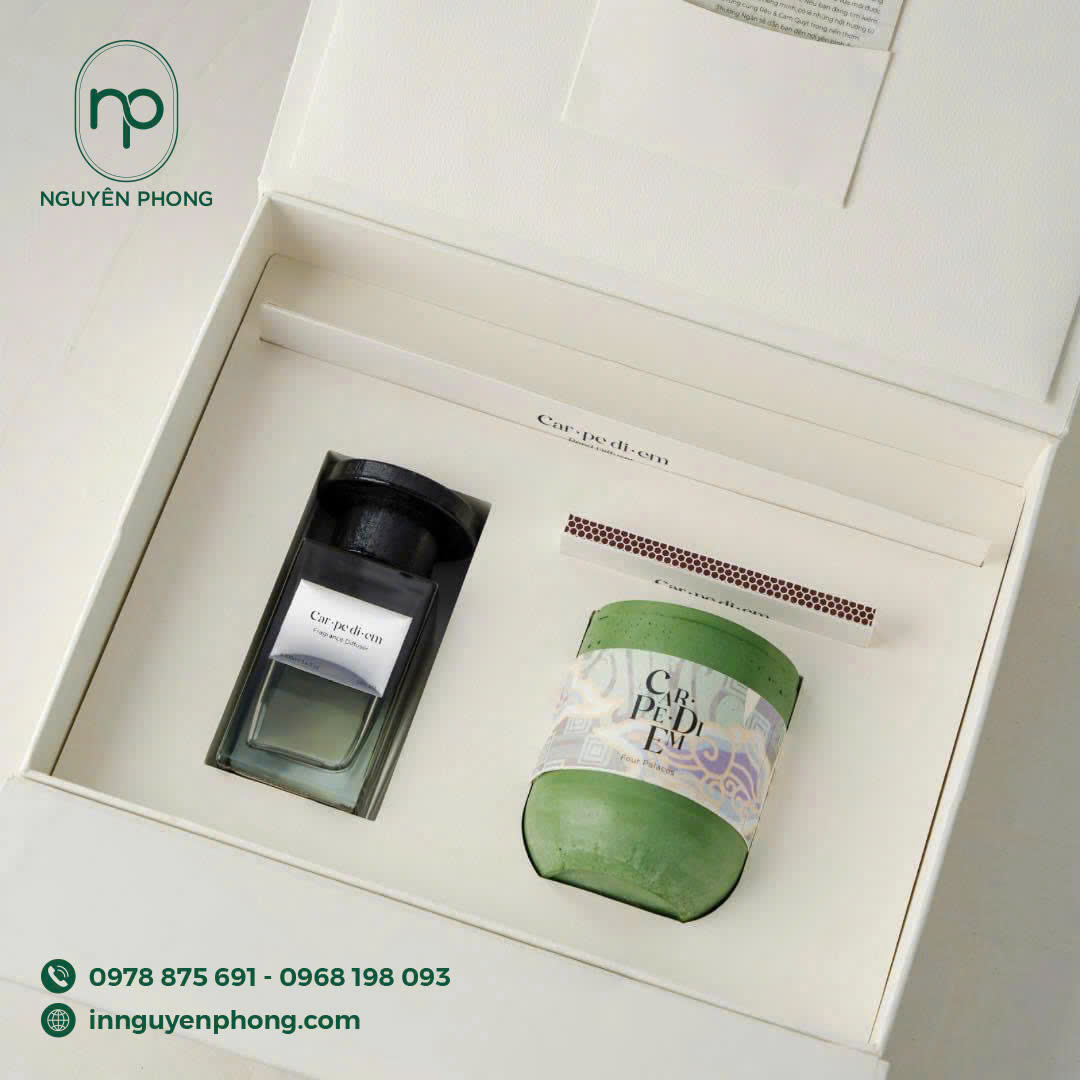 Mẫu hộp quà đựng nến thơm đẹp